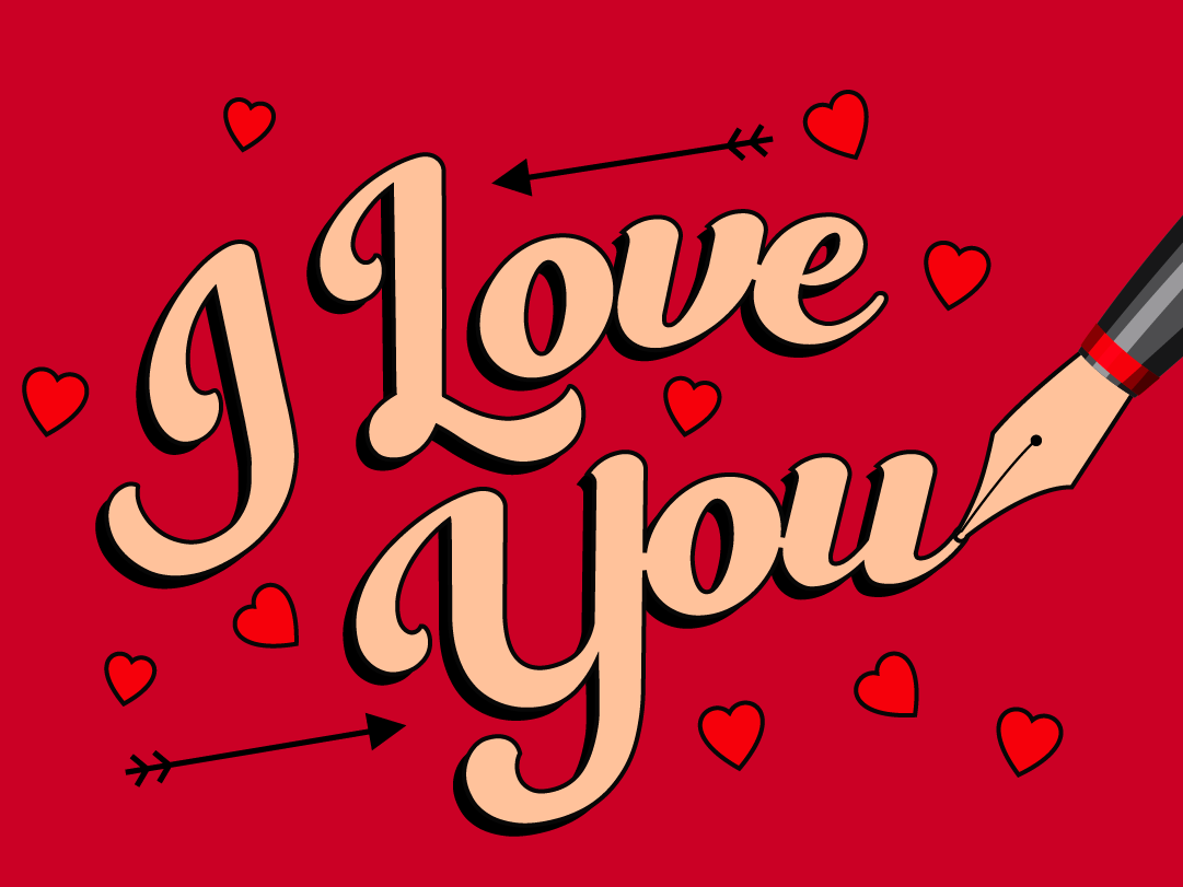 Say “I love you” to Typography For Your Brand Campaign